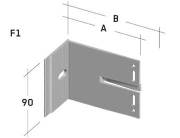 Konzola ALLFACE F1 pre odvetrané fasády