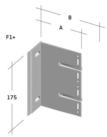 Konzola ALLFACE F1+ pre odvetrané fasády