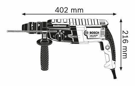 Vŕtacie kladivo BOSCH GBH2-28F + L-Boxx