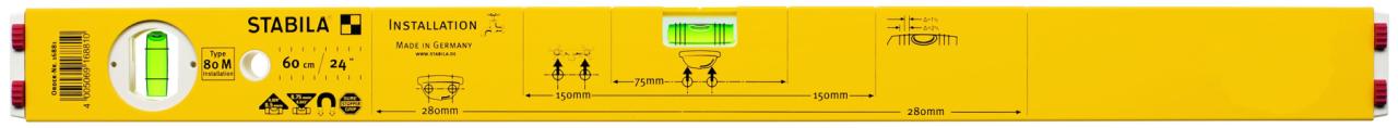 Vodováha STABILA 80 M inštalatérska