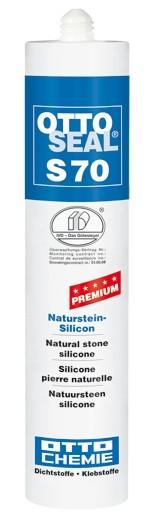 OTTOSEAL S70 kameň - neutrálny silikón C18 zdravotnícka sivá