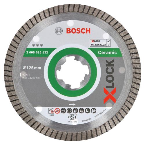Rezný diamantový kotúč BOSCH X-Lock 125x1,4mm na keramiku BEST