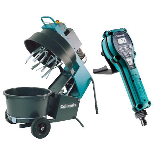 Automatické miešadlo COLLOMATIC XM 3 - 650 400 V s 90 l nádobou a dávkovač vody AQIX ZADARMO