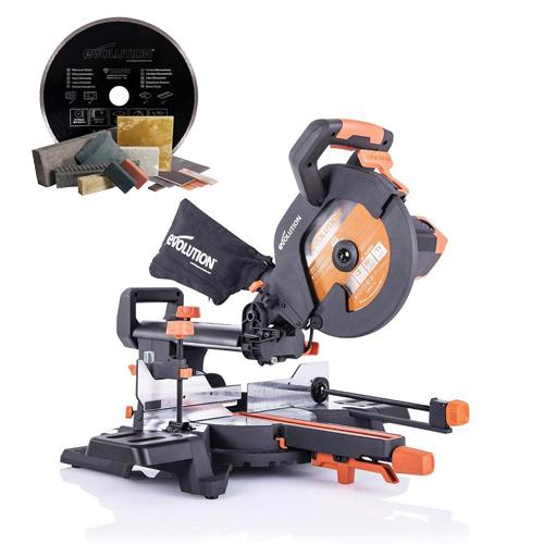 Pokosová píla EVOLUTION R255SMS+ a EVOLUTION diamantový 255mm kotúč ZADARMO