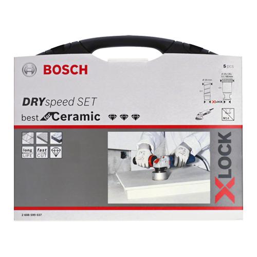 Diamantová korunka BOSCH X-Lock Dry Speed 5ks sada do tvrdej keramiky