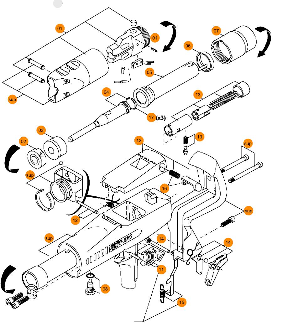 Teleskopický krúžok zostava SPIT 