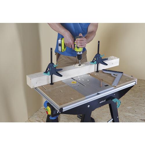 Jednoručná zvierka WOLFCRAFT 3036 PRO 65-150-W k pracovnému stolu