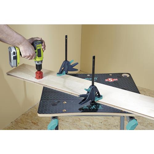 Jednoručná zvierka WOLFCRAFT 3036 PRO 65-150-W k pracovnému stolu