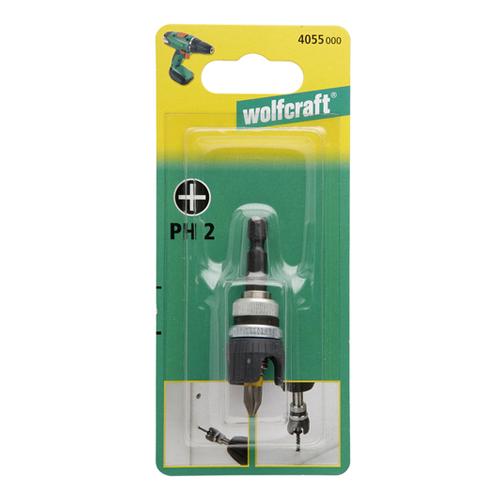 Držiak bitov s dorazom WOLFCRAFT 4055 magnetický