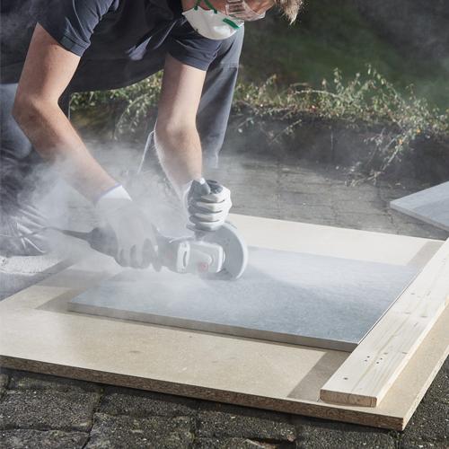Vodiaci nástavec WOLFCRAFT pre uhlovú brúsku s odsávaním