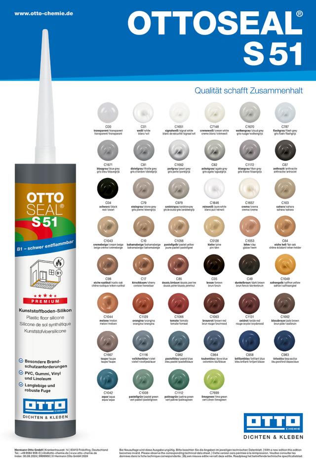 Podlahársky silikón OTTOSEAL S51 310 ml