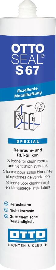 Silikón pre čisté prevádzky a VZT OTTOSEAL S67 310ml