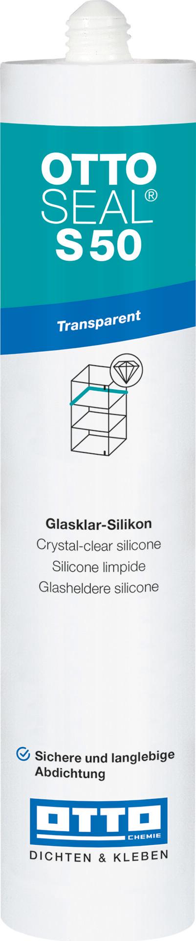 Číry sklársky silikón OTTOSEAL S50 310 ml