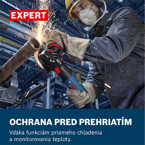 Uhlová brúska BOSCH AKU/EXWS20-125B 