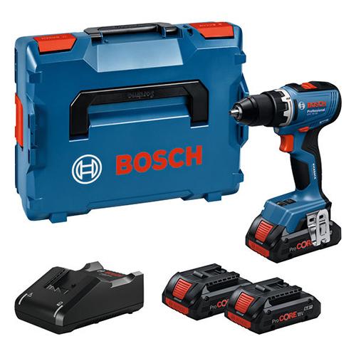 Aku vŕtací skrutkovač BOSCH AKU/GSR18V-65 2x 4,0Ah, L-Case