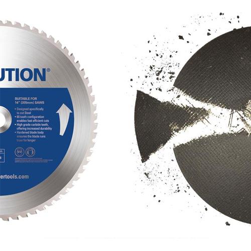 Pokosová píla EVOLUTION S355CPS Raptor s kotúčom a stojanom ZADARMO