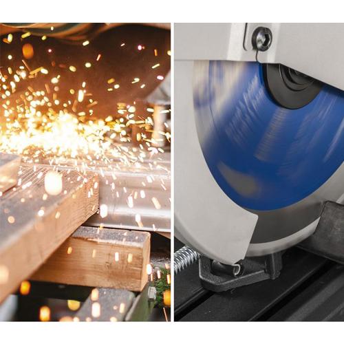 Pokosová píla EVOLUTION S355CPS Raptor s kotúčom a stojanom ZADARMO