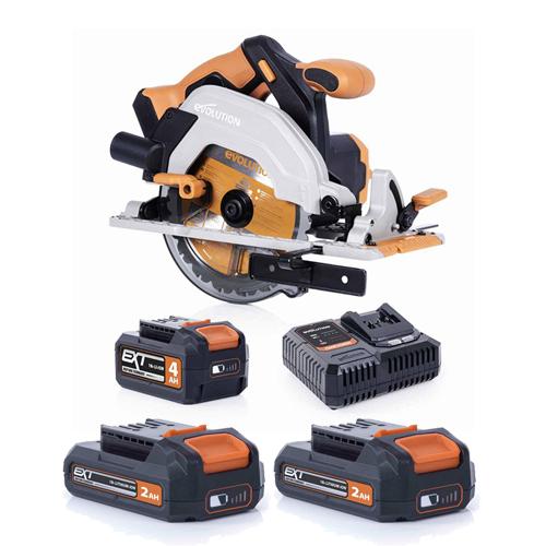 Okružná AKU píla EVO R165CCS-Li so 4,0Ah batériou a ďalšími dvoma 2Ah batériami a nabíjačkou ZADARMO