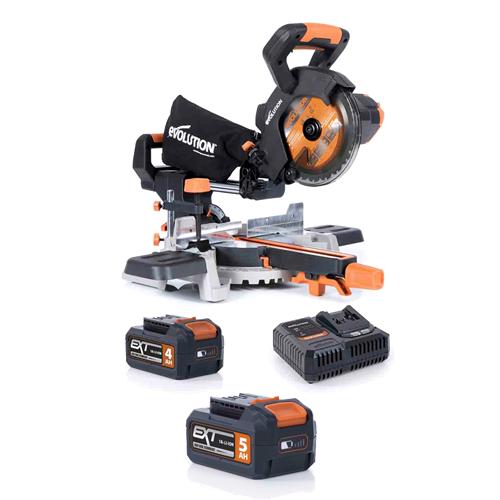 Pokosová AKU píla EVO R185SMS-Li so 4Ah batériou a ďalšou 5Ah batériou a nabíjačkou ZADARMO