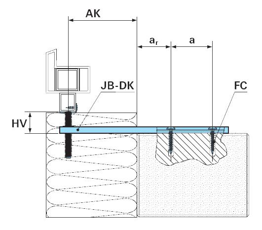 Nosná konzola JB-DK HVW drevené okná