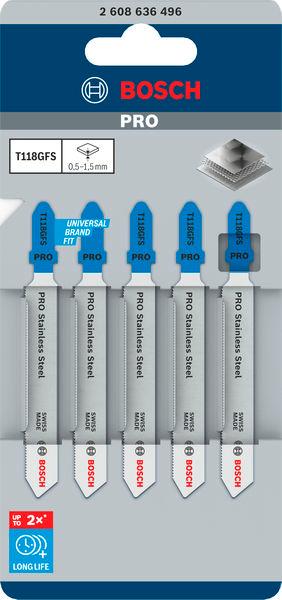 Pilovy list BOSCH T118GFS 5ks na nerez