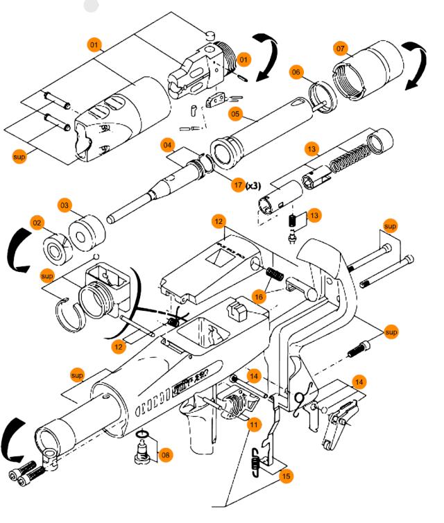 Teleskopický krúžok zostava SPIT 