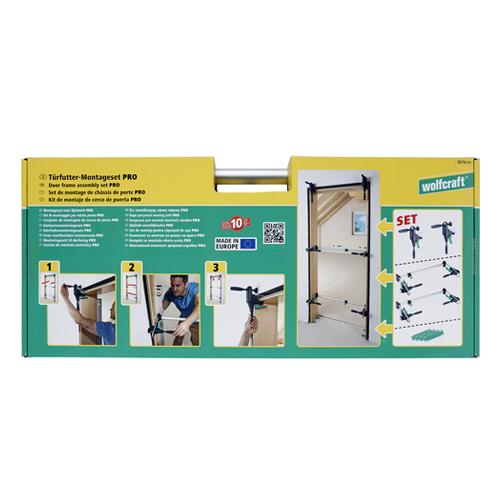 Sada príchytok pre montáž dverových zárubní WOLFCRAFT 3676 PRO 