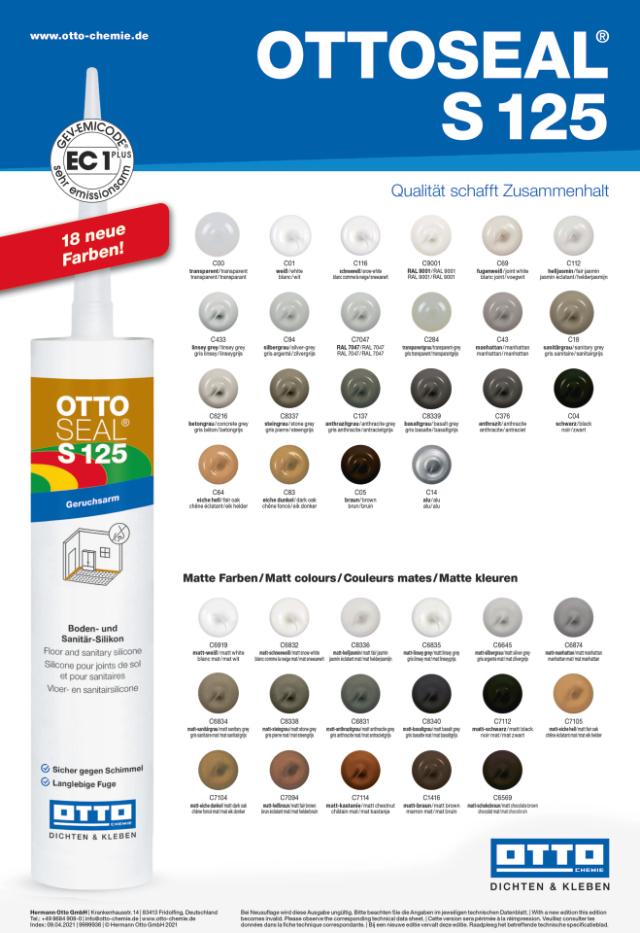 Podlahový a sanitárny silikón OTTOSEAL S125 310 ml