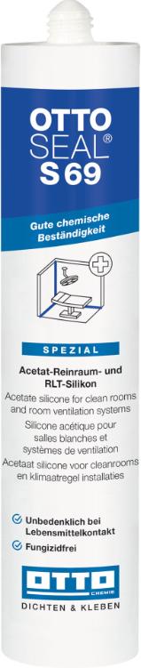 Silikón pre čisté prevádzky a VZT OTTOSEAL S69 310 ml