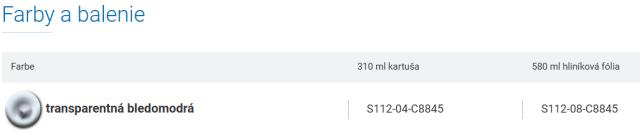 Tesniaca silikónová hmota OTTOSEAL S112 580 ml