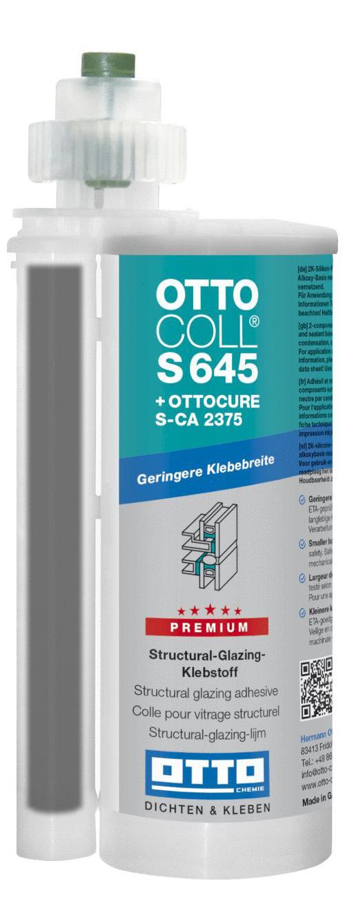 Štrukturálne SG 2-K lepidlo OTTOCOLL S645 490ml 