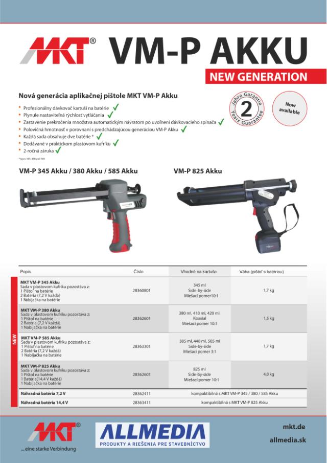 Pištoľ MKT VM-P 380 Akku 