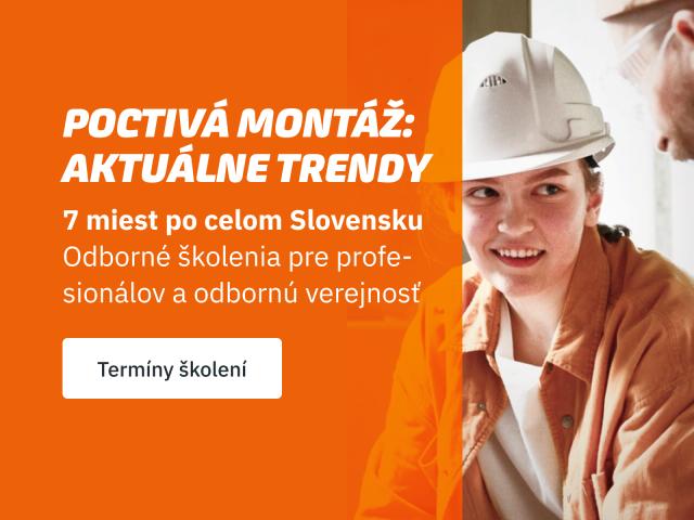 100% POCTIVÁ MONTÁŽ: Aktuálne trendy a školenia