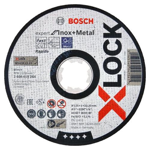Rezný kotúč BOSCH X-Lock 125x1,0mm na kov a nehrdzavejúcu oceľ EXPERT