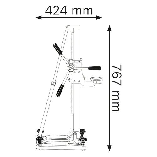 Vŕtací stojan BOSCH GCR 180 pre GDB 180 WE