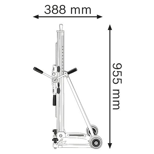 Vŕtací stojan BOSCH GCR 350 pre GDB 350 WE