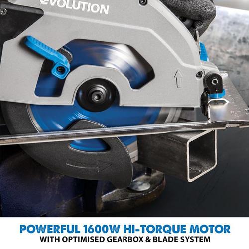 Okružná píla EVO S185CCSL 1600W s kotúčom na oceľ