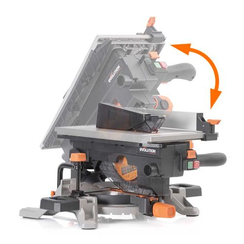 Pokosová stolová píla EVOLUTION R210MTS-G2 + kotúč RAGE