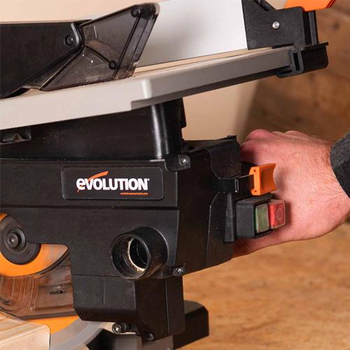 Pokosová stolová píla EVOLUTION R210MTS-G2 + kotúč RAGE