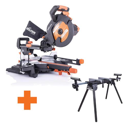 Pokosová píla EVOLUTION R255SMS+ a stojan EVOLUTION na R3 zadarmo