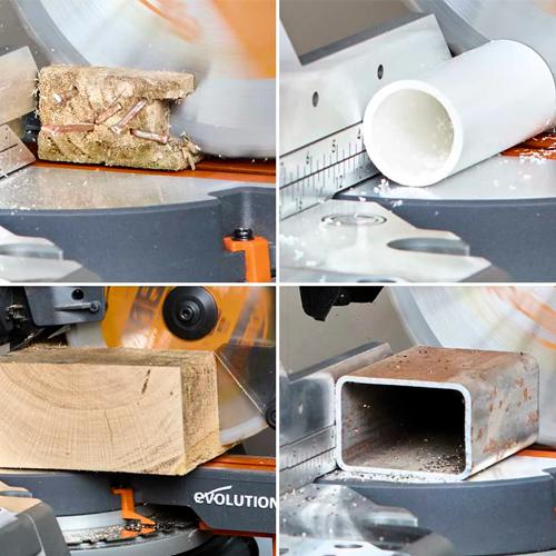 Pokosová AKU stolová píla EVOLUTION R255SMS-DB-Li + 2x 5Ah batéria a nabíjačka