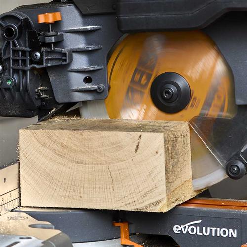 Pokosová AKU stolová píla EVOLUTION R255SMS-DB-Li + 2x 5Ah batéria a nabíjačka