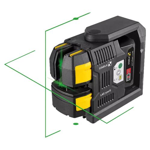 Samonivelačný líniový krížový laser STABILA LAX500G 7-dielny