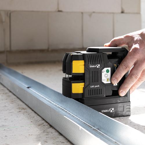 Samonivelačný líniový krížový laser STABILA LAX500G 7-dielny
