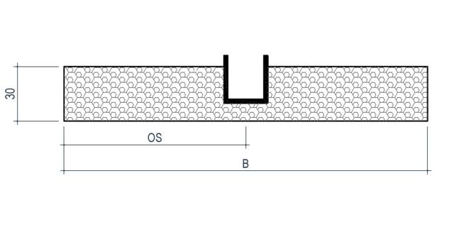 Izolačné ostenie - bočnica X