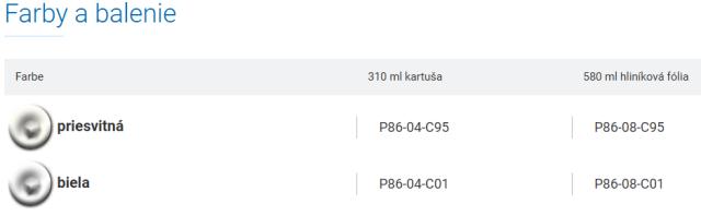 Polyuretánové lepidlo na AL konštrukcie OTTOCOLL P86 310 ml