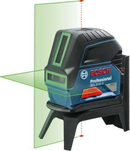 Krížový bodový laser BOSCH GCL2-15G + RMI + BM3