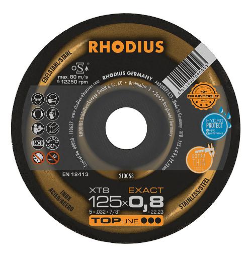 Rezný kotúč RHODIUS XTB EXACT na závity 125mm